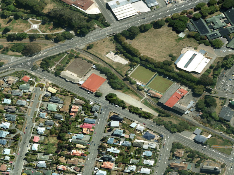 aerial view of Wairere Dell and the ground around it