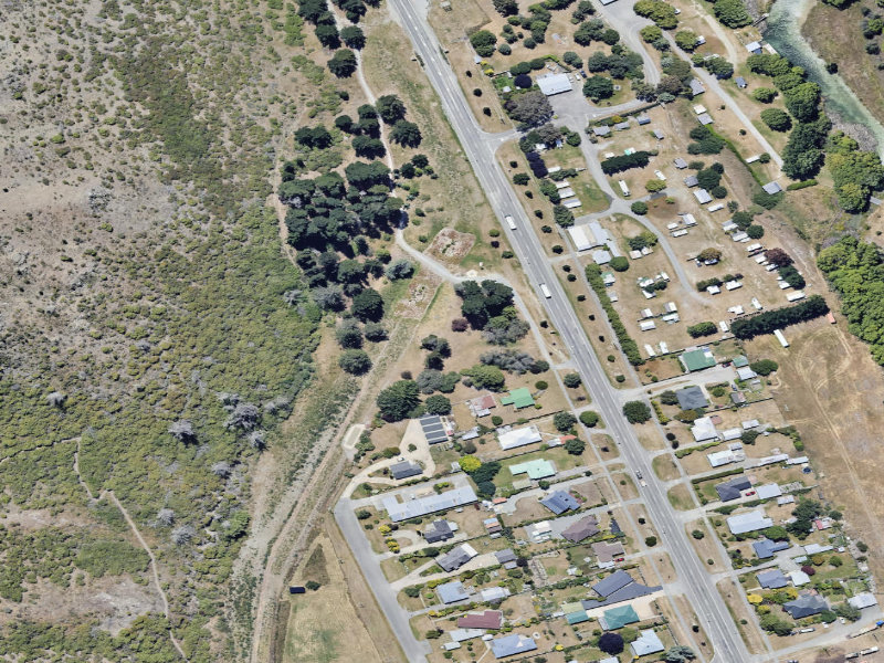 aerial view of Walkway Bridge Reserve and the ground around it