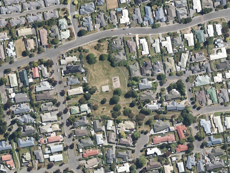 aerial view of Regent Park and the ground around it