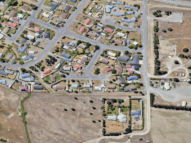 aerial view of Cuthbert Place and the ground around it