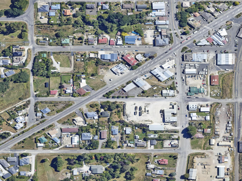 aerial view of Community Centre Playground and the ground around it