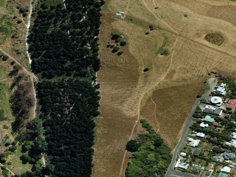 aerial view of Glen Warren Reserve and the ground around it