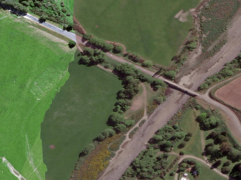 aerial view of Gemmels Crossing Beautif Area and the ground around it