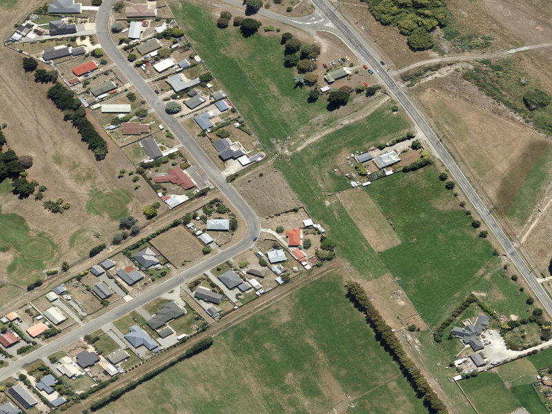 aerial view of Freyburg Park and the ground around it