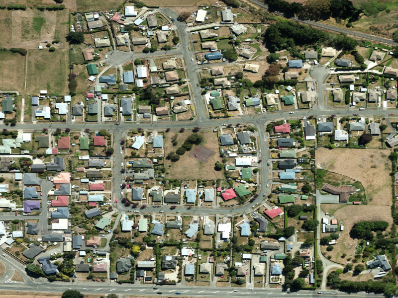 aerial view of Holmes Hill Reserve and the ground around it