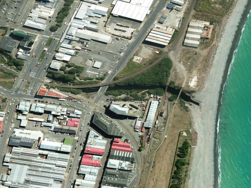 aerial view of Harbourside Gardens and the ground around it