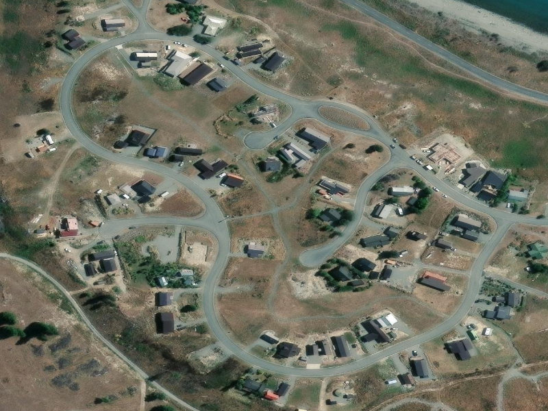 aerial view of Ohau A Reserve and the ground around it