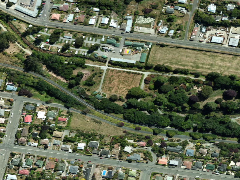 aerial view of Top Lawn Public Gardens and the ground around it