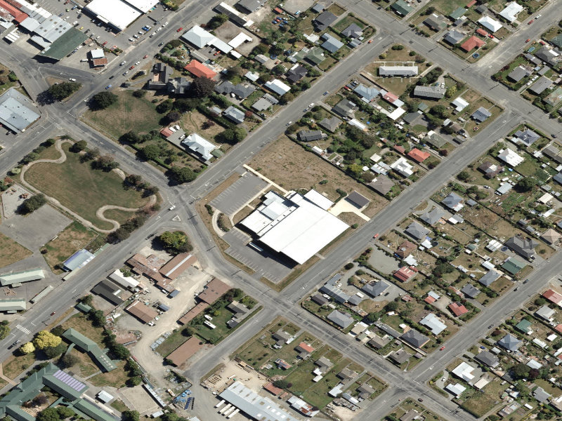 aerial view of Stadium Grounds and the ground around it