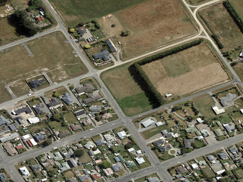 aerial view of Gretna Green and the ground around it
