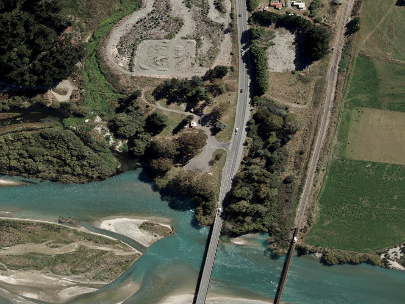 aerial view of Glenavy Rest Area and the ground around it
