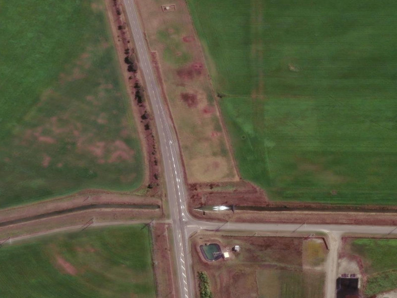 aerial view of Plantation Reserve and the ground around it