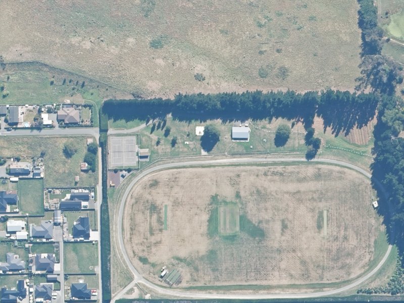 aerial view of Sefton Domain and the ground around it