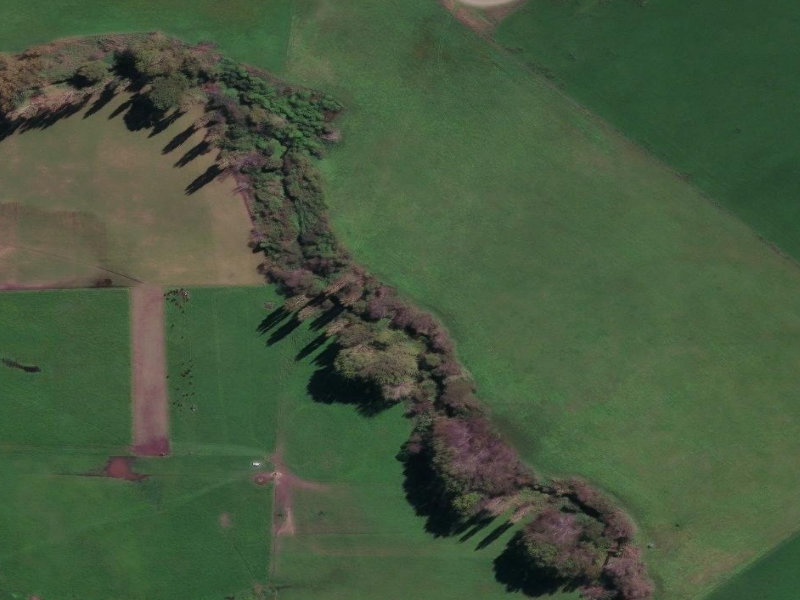 aerial view of Pukakati Maori Reserve and the ground around it