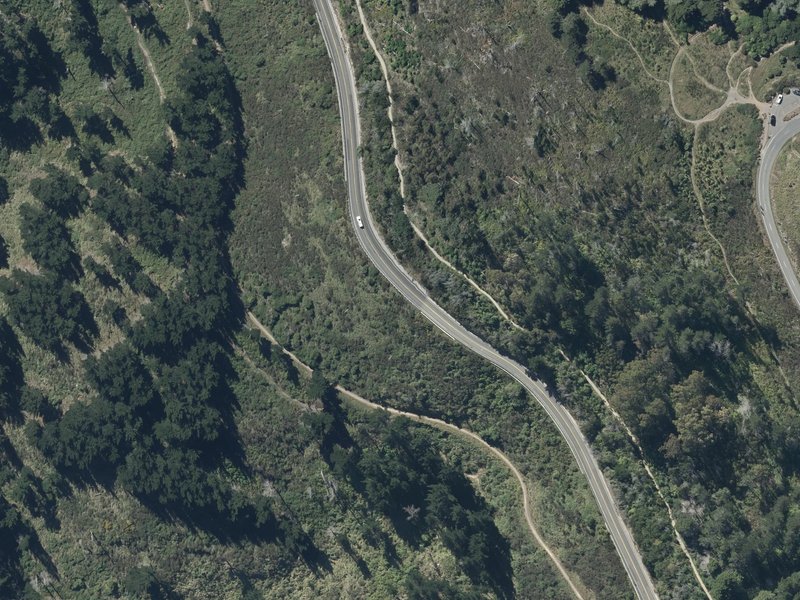 aerial view of Douglas Scenic Reserve and the ground around it