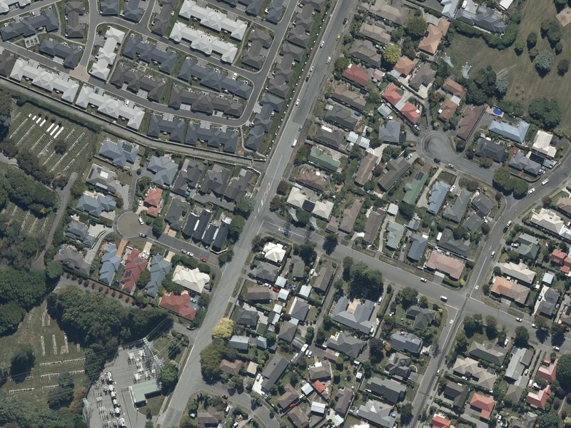 aerial view of Merrin Reserve and the ground around it