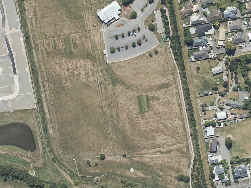 aerial view of Southbrook Park and the ground around it