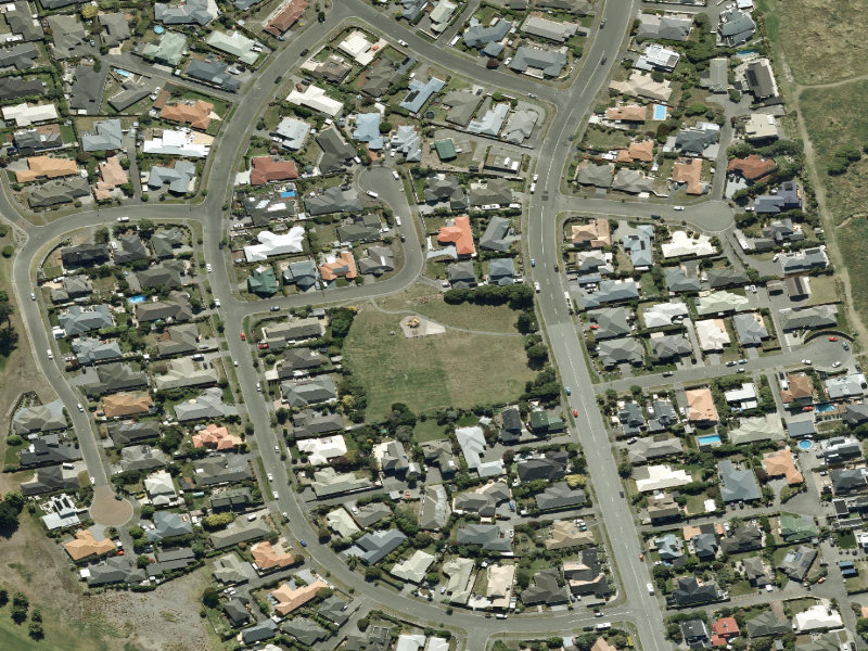 aerial view of Aston Reserve and the ground around it
