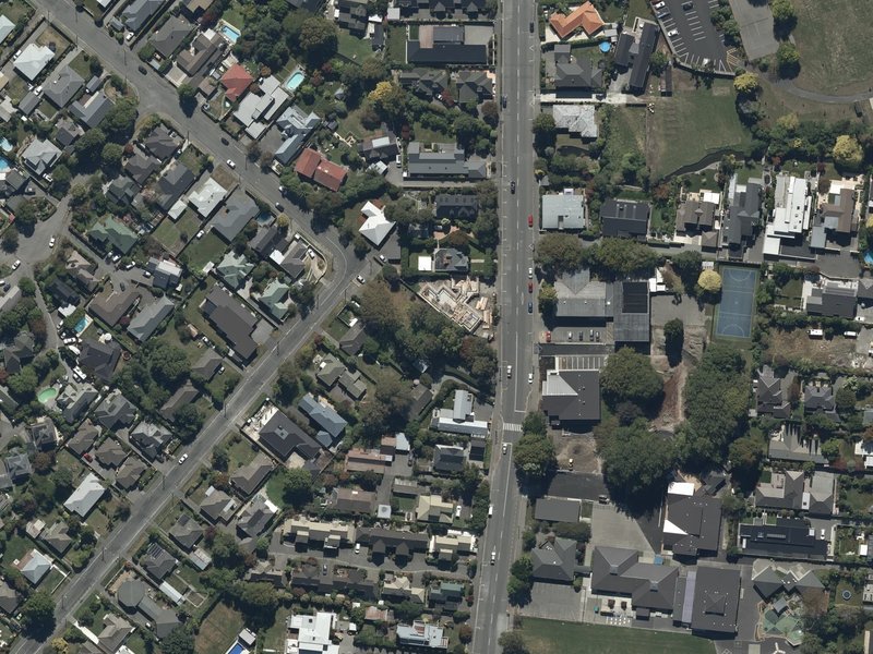 aerial view of Otara Reserve and the ground around it