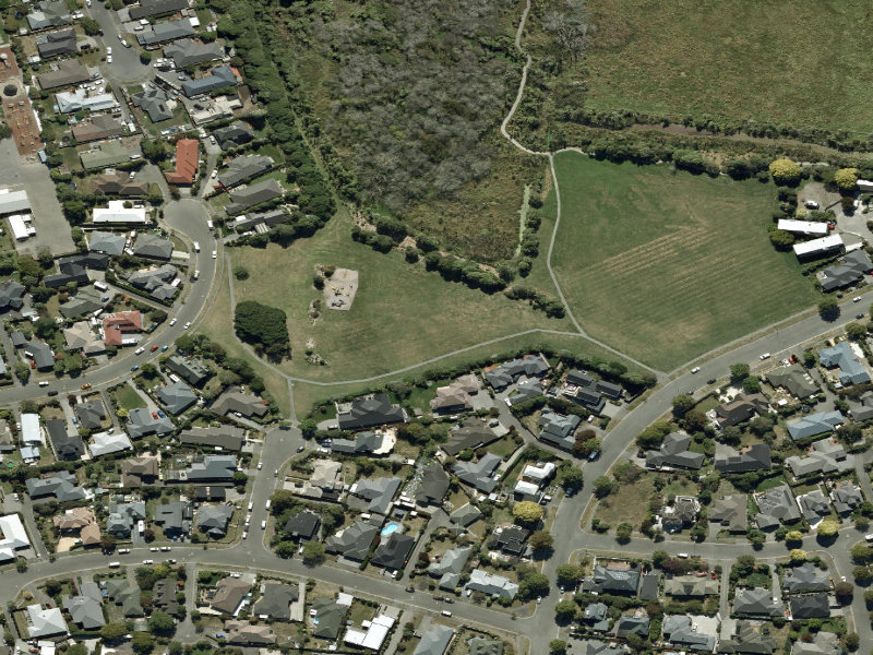 aerial view of Clarevale Reserve and the ground around it