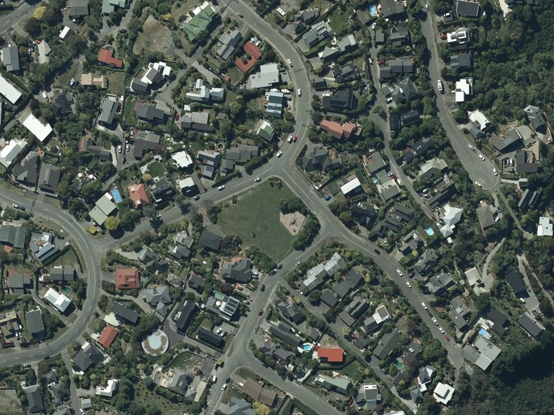 aerial view of Parnham Reserve and the ground around it