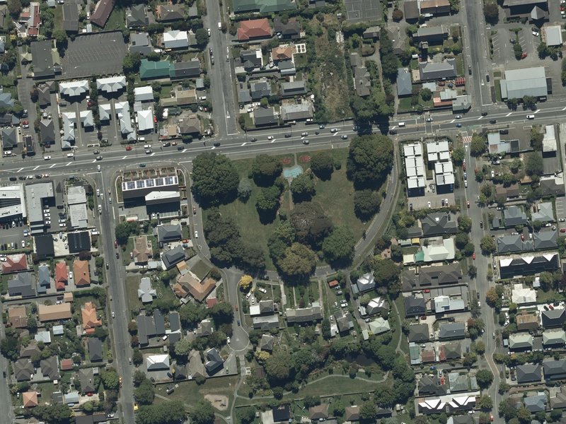 aerial view of Shand Crescent Reserve and the ground around it