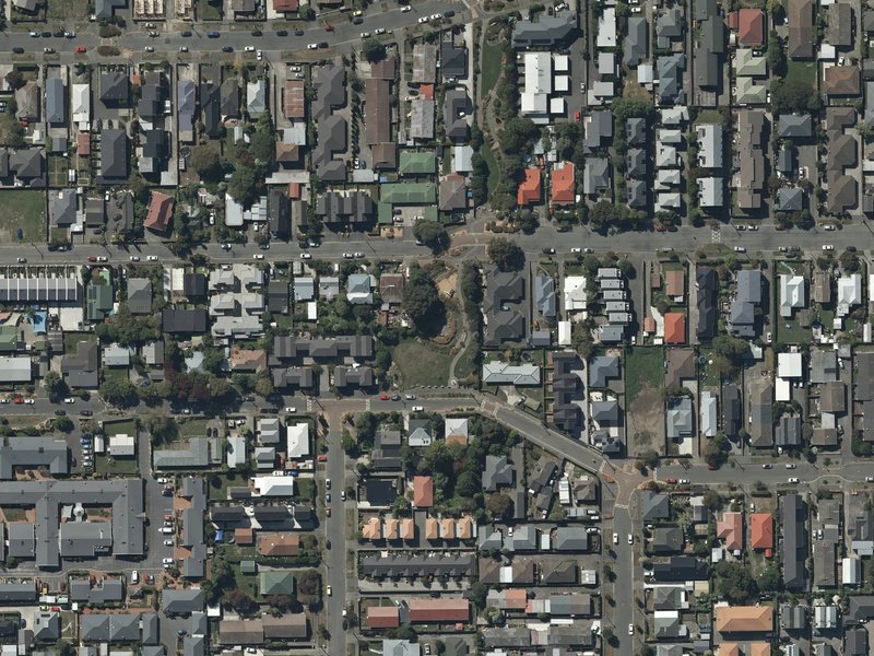 aerial view of Ruskin Reserve and the ground around it
