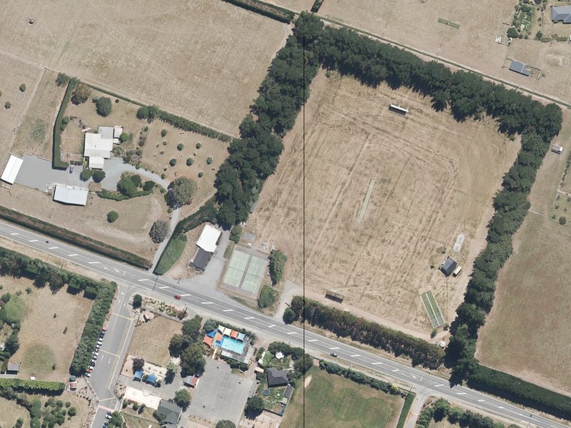 aerial view of Swannanoa Domain and the ground around it