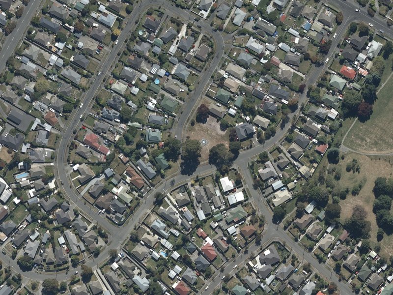 aerial view of Twyford Reserve and the ground around it