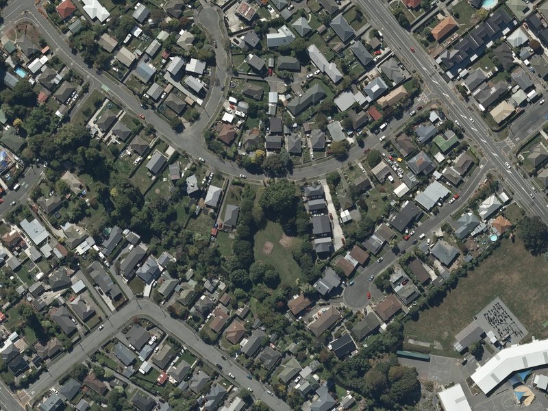 aerial view of Glynne Reserve and the ground around it