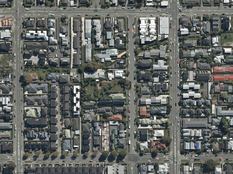 aerial view of Packe Reserve and the ground around it