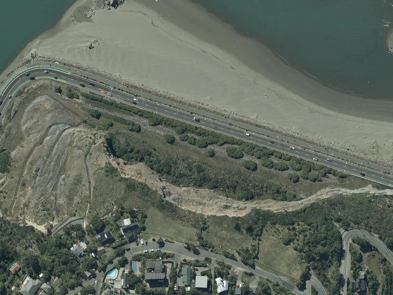 aerial view of Shag Rock Reserve and the ground around it