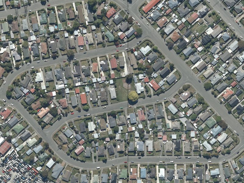 aerial view of Waitohi Reserve and the ground around it