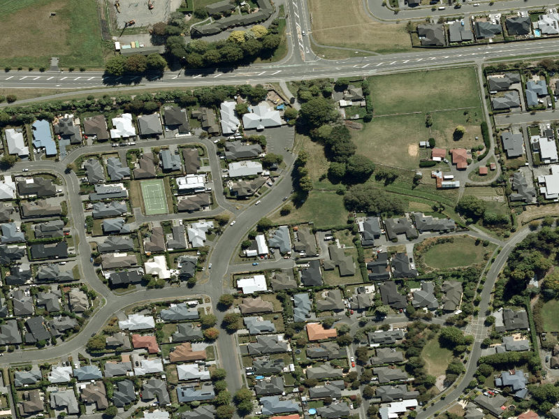 aerial view of Rindle Reserve and the ground around it