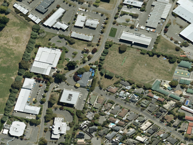 aerial view of Juniper Reserve and the ground around it
