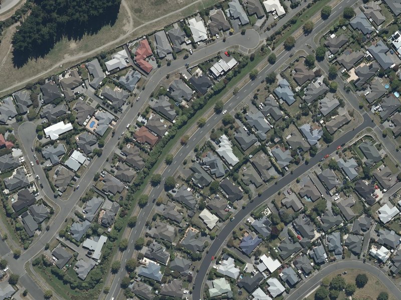 aerial view of Rothesay Reserve and the ground around it
