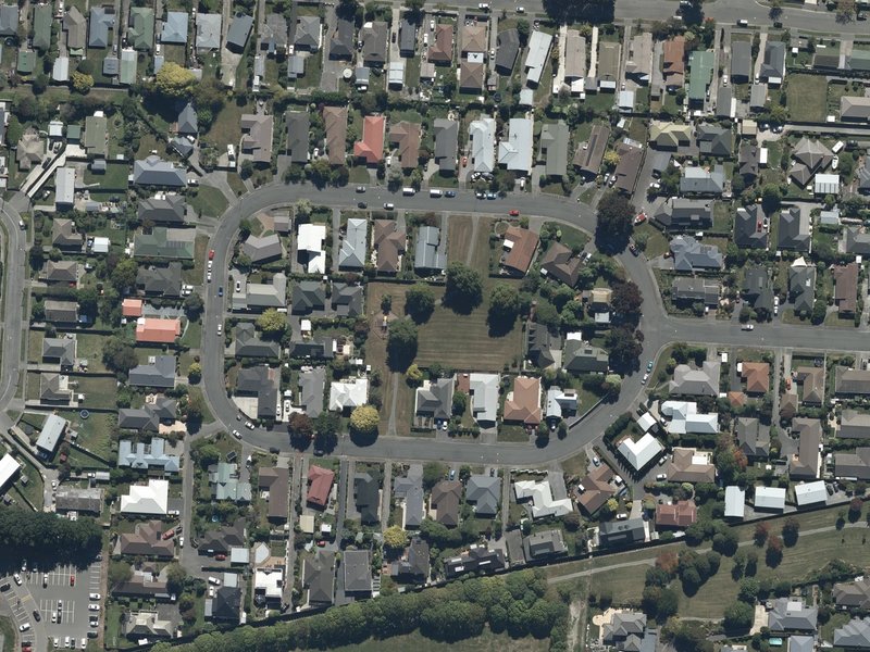 aerial view of Regency Reserve and the ground around it