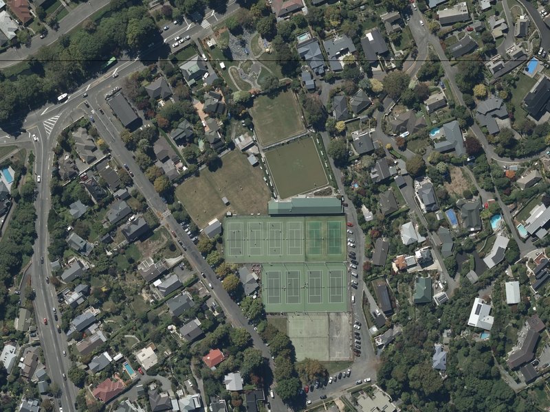 aerial view of Cashmere Valley Reserve and the ground around it