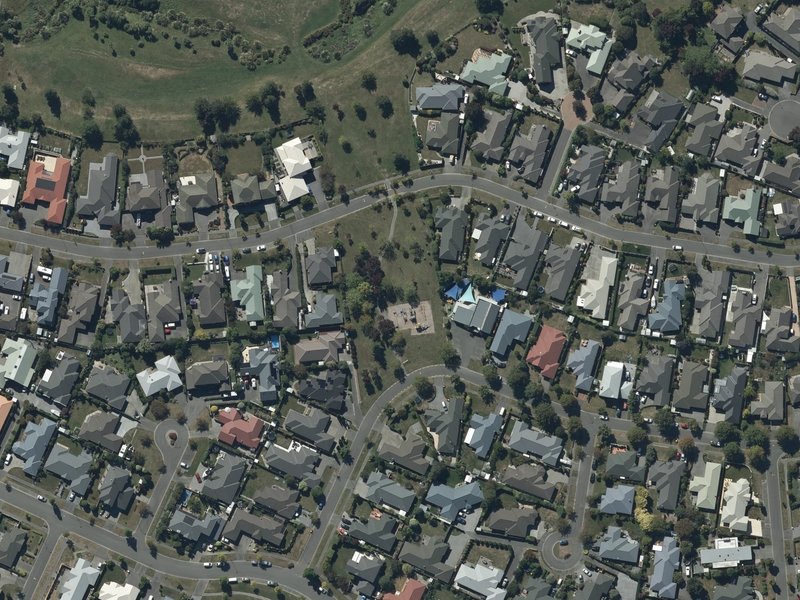 aerial view of Kinsella Reserve and the ground around it