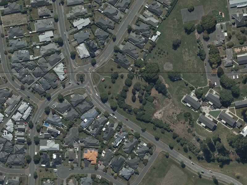 aerial view of Mcmahon Reserve and the ground around it