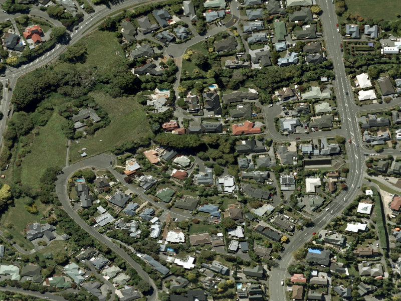 aerial view of Willowdell Reserve and the ground around it