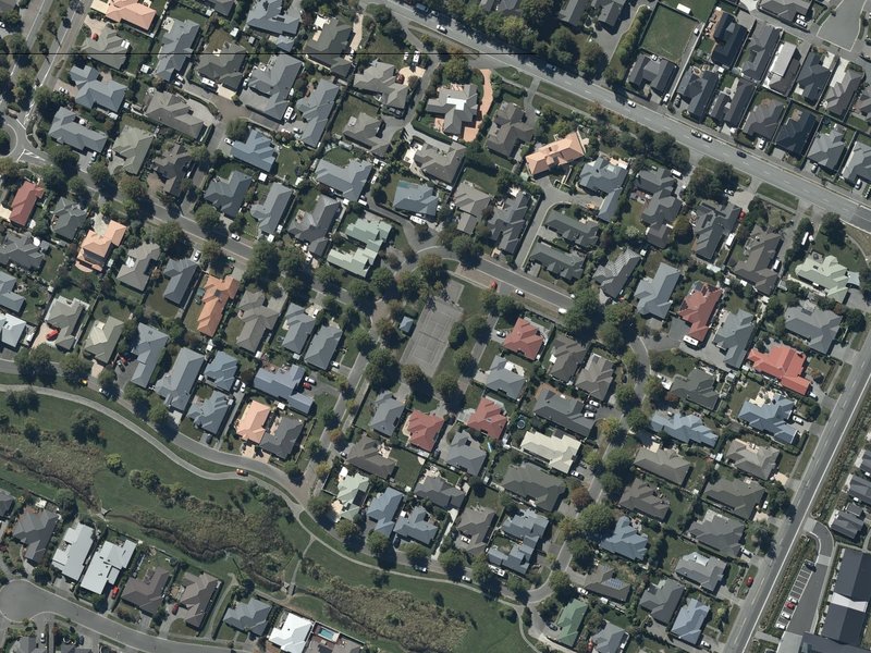aerial view of Forgan Reserve and the ground around it