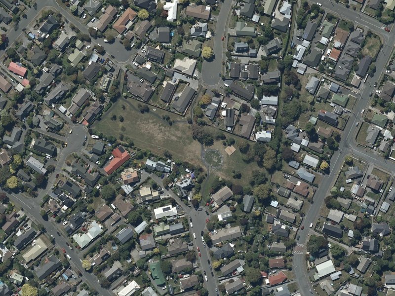 aerial view of Ridder Reserve and the ground around it
