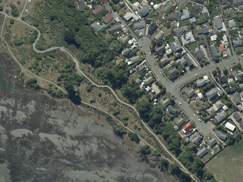 aerial view of Bridge Reserve and the ground around it