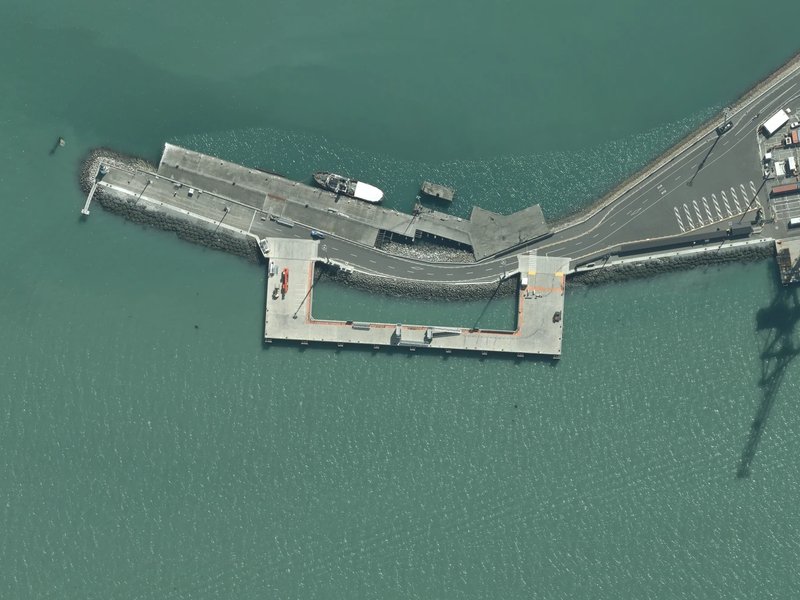 aerial view of Cruise Ship Berth and the ground around it