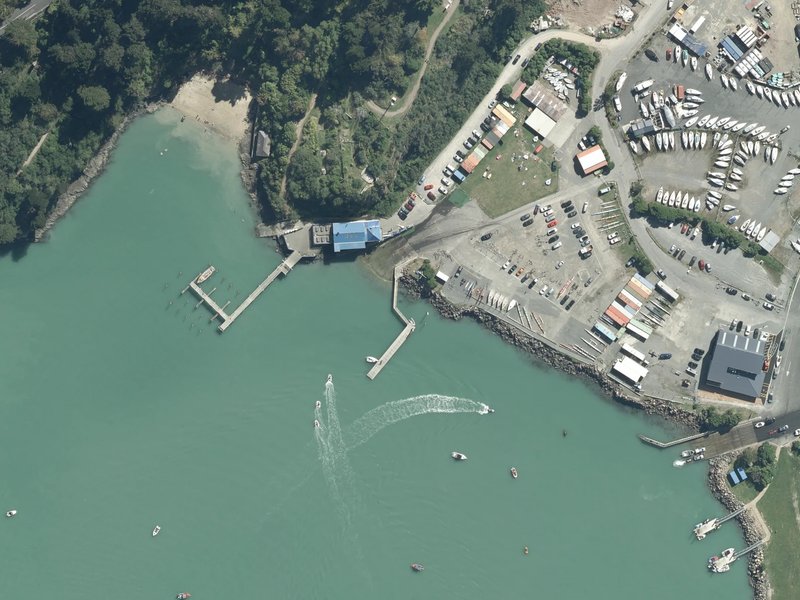 aerial view of Psyche Jetty and the ground around it