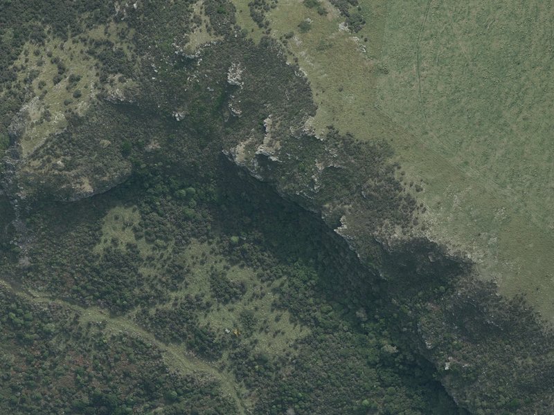 aerial view of Crystal Clearlight and the ground around it