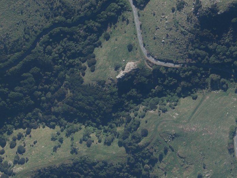aerial view of Lions Head and the ground around it