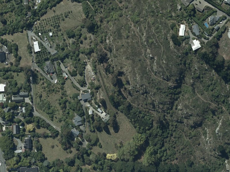 aerial view of old Heathcote Quarry site and the ground around it
