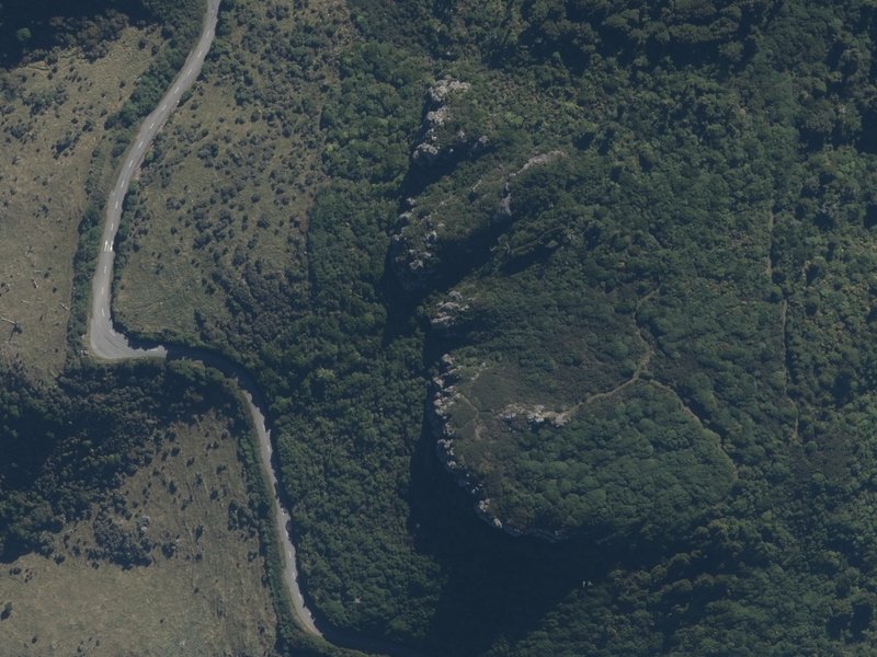 aerial view of Otepatotu and the ground around it